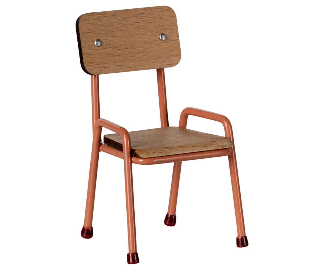 Maileg chair, mouse, coral
