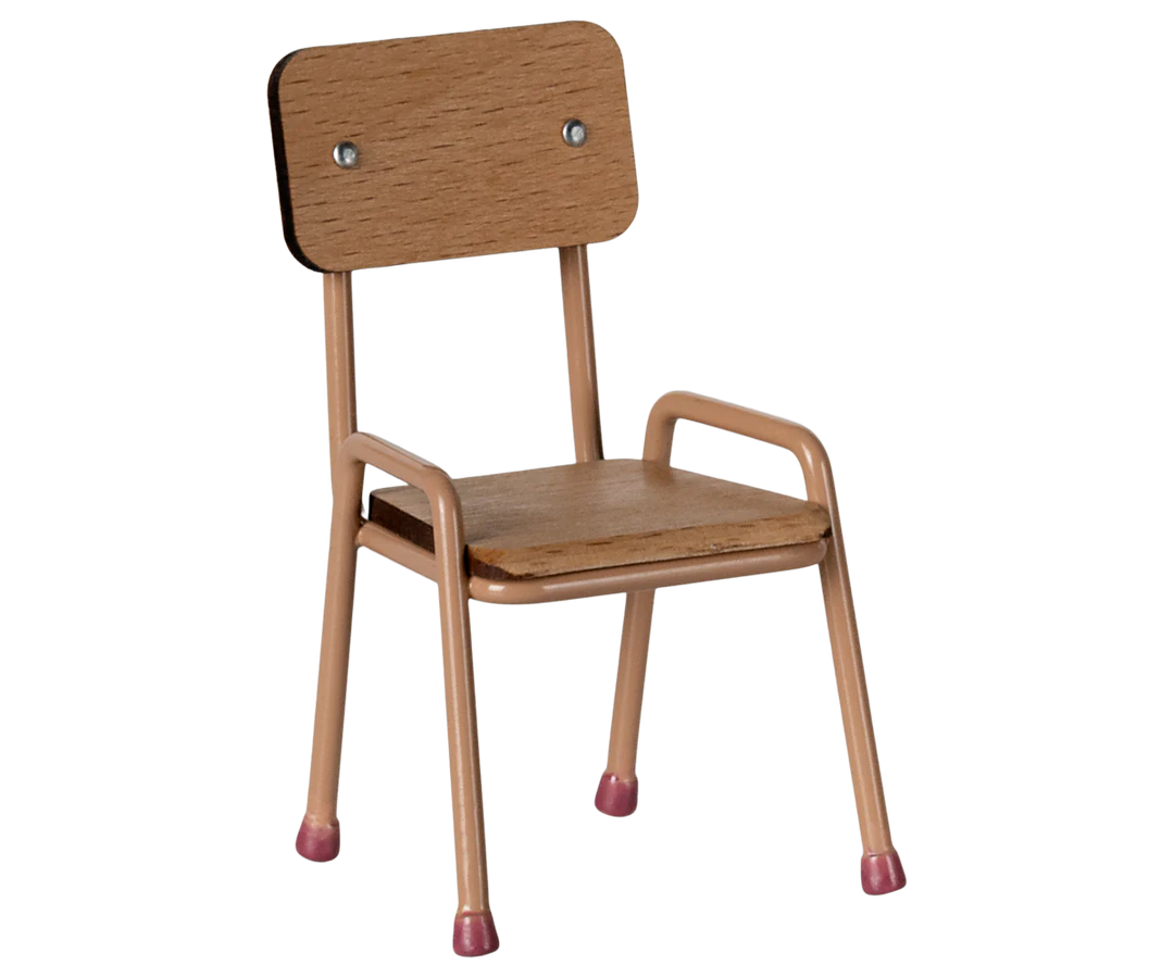 Maileg chair, mouse, dark powder
