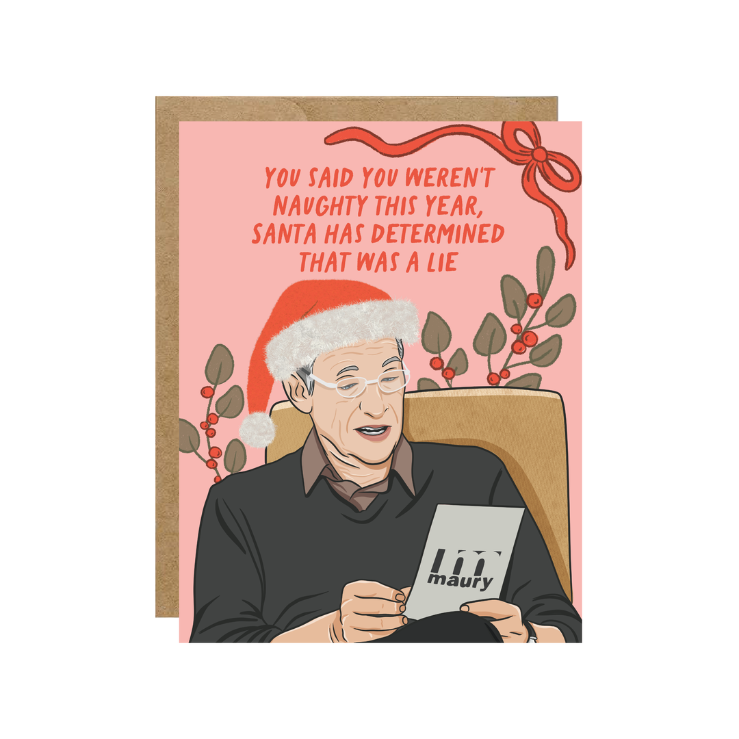Maury Naughty This Year Holiday Card