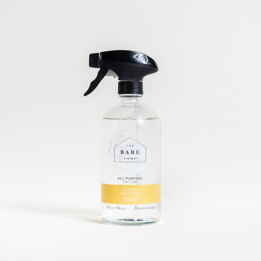 Bare Home Lemon Tea Tree All Purpose Cleaner In Glass Bottle