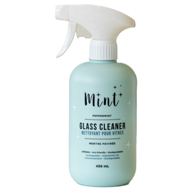 Mint Glass Cleaner Plastic Bottle