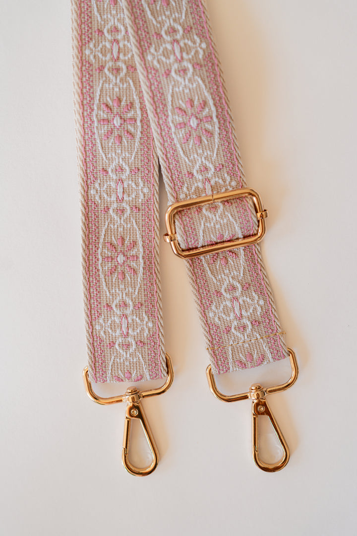 Floral Medallion Crossbody Bag Strap