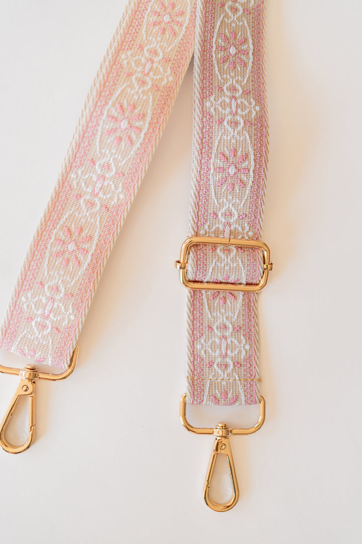 Floral Medallion Crossbody Bag Strap