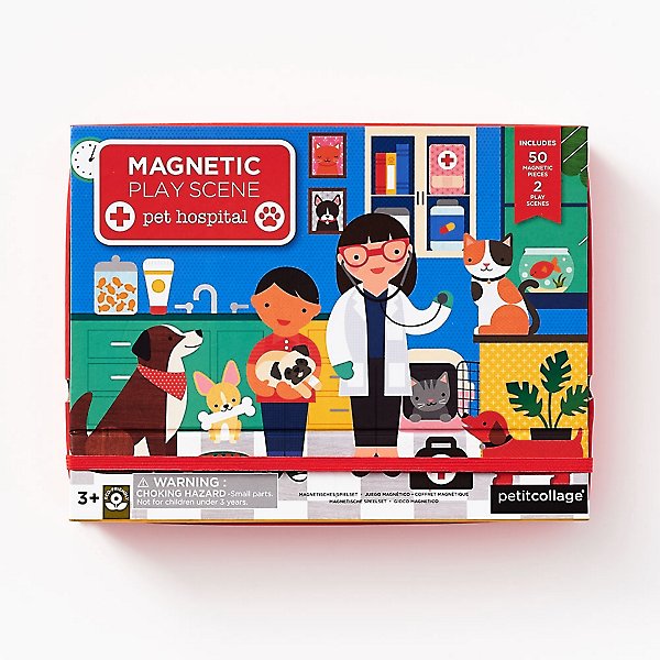 Magnetic Pet Hospital Play Scene