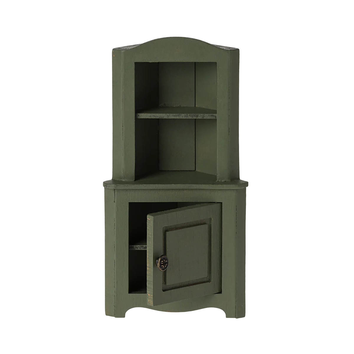 Maileg corner cabinet, for mice - light green