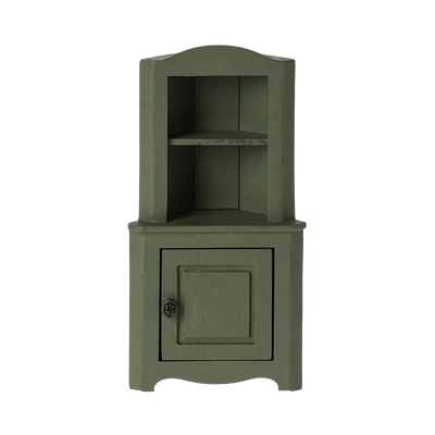 Maileg corner cabinet, for mice - light green