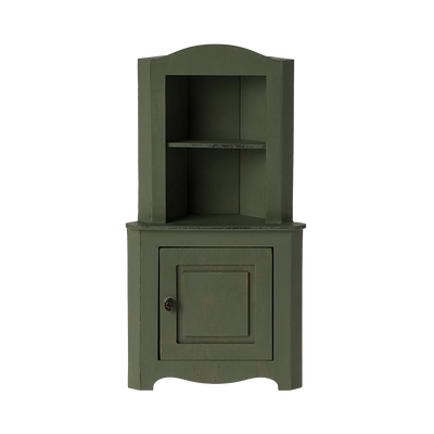 Maileg corner cabinet, for miniature - dark green