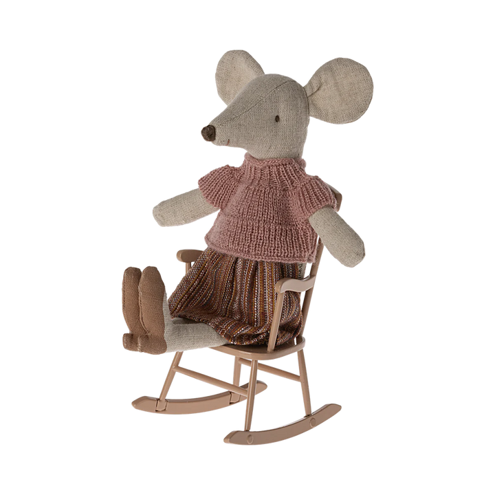 Maileg rocking chair for mice (dark powder)