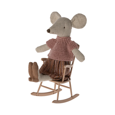 Maileg rocking chair for mice (dark powder)