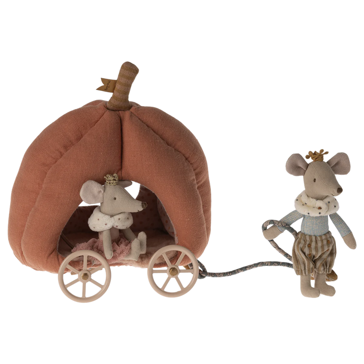 Maileg pumpkin carriage, mouse