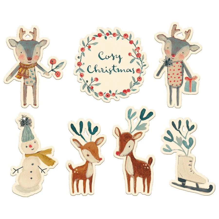 Maileg gift tags - cosy Christmas 14pc