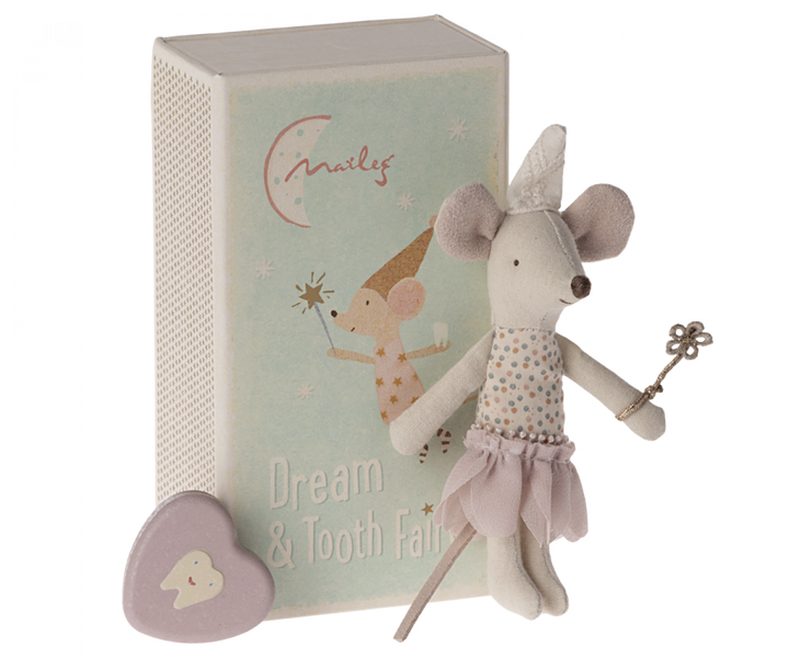 Maileg Tooth fairy little sister mouse in matchbox