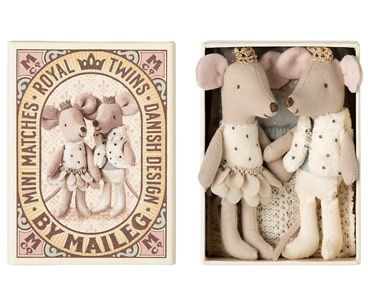 Maileg Royal Twins, Little sister and brother in box