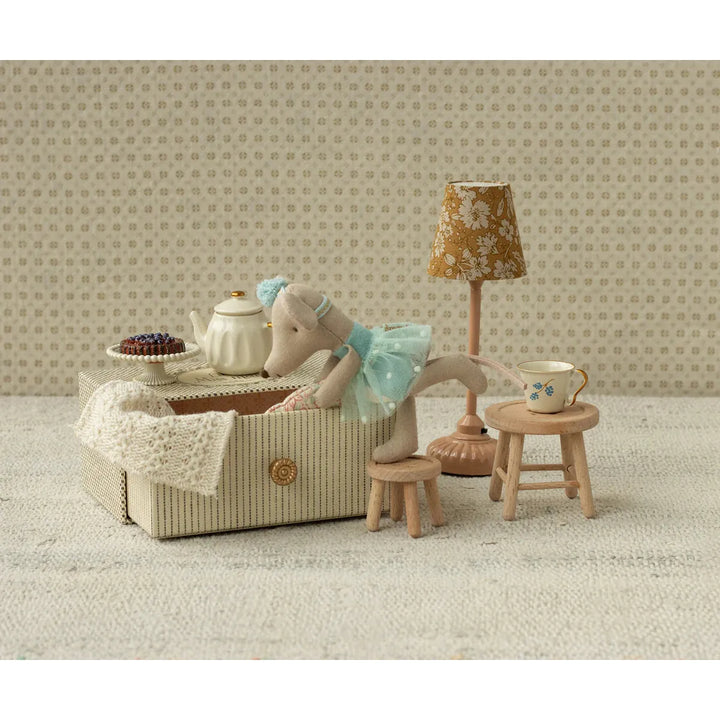 Maileg Dance mouse in daybed, Little sister