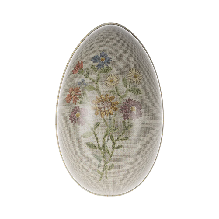 Maileg metal Easter egg, small - flower