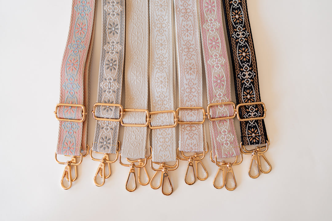 Floral Medallion Crossbody Bag Strap
