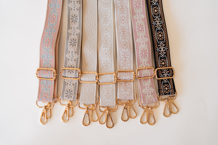 Floral Medallion Crossbody Bag Strap