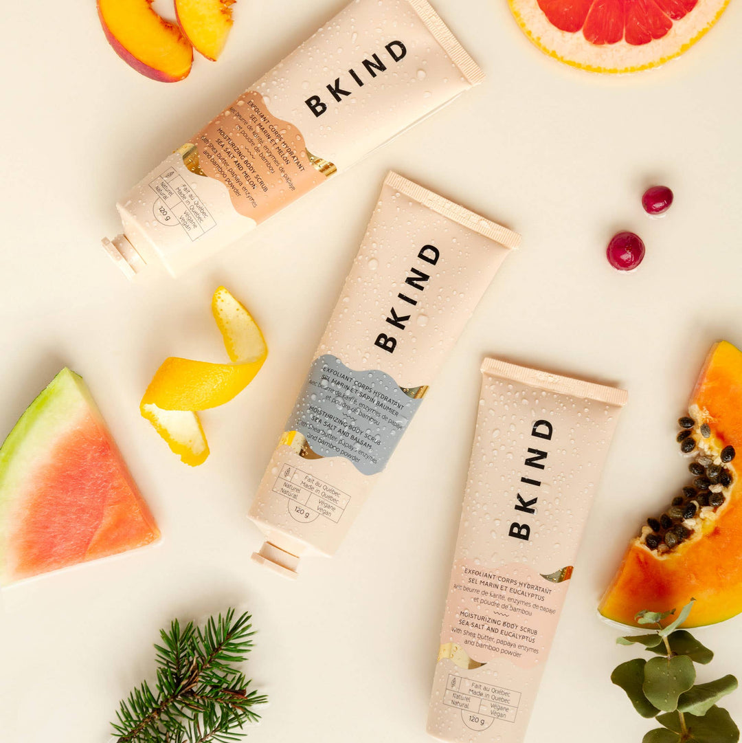 Moisturizing body scrub - Sea salt and melon