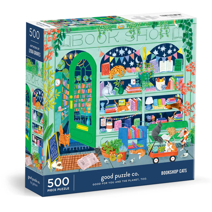 Bookshop Cats 500 Piece Puzzle