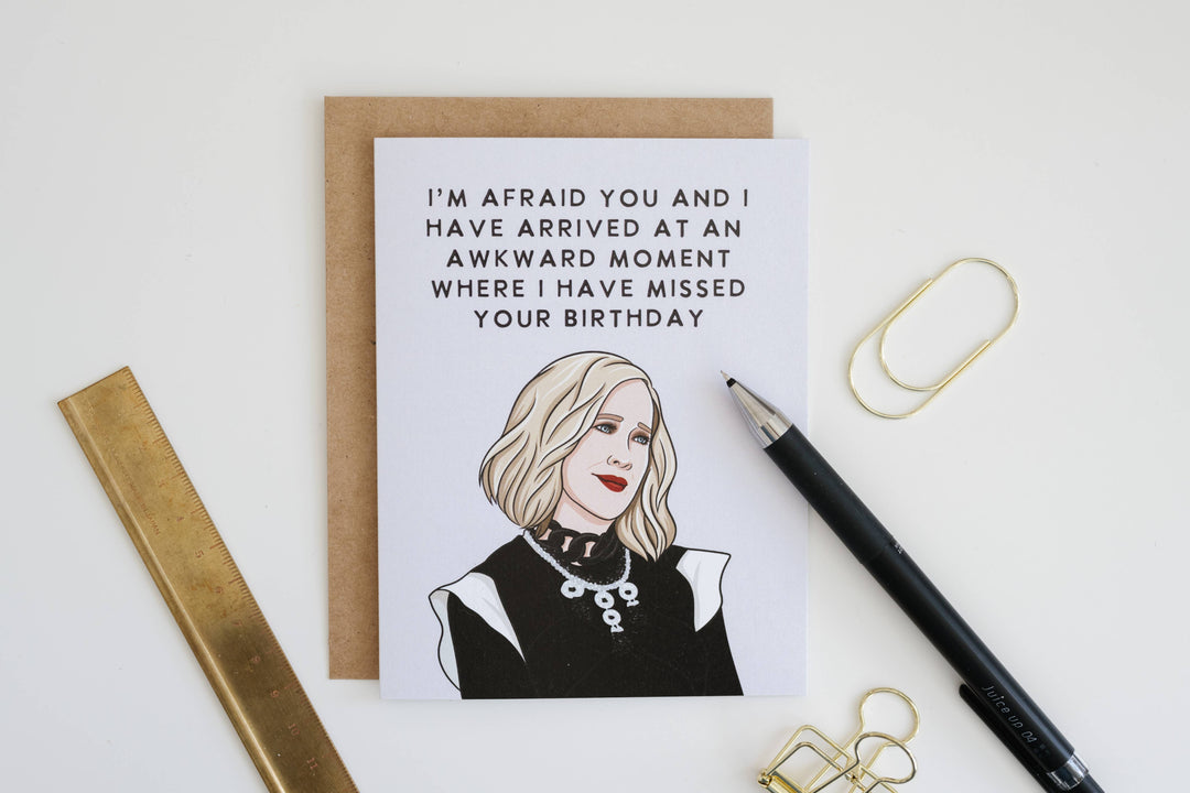 Awkward Moira Pop Culture Card