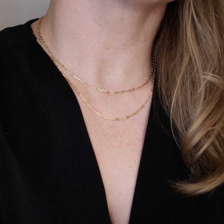 Mini Paperclip Chain Necklace