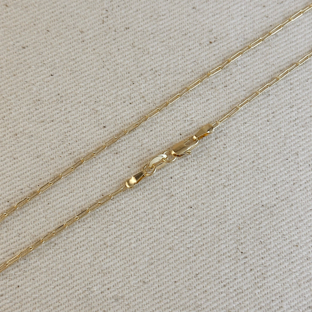 Mini Paperclip Chain Necklace