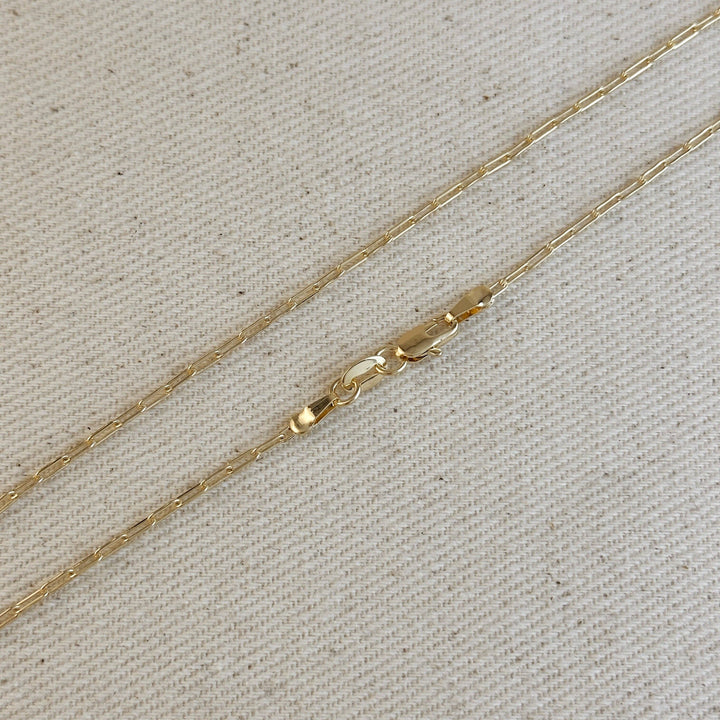 Mini Paperclip Chain Necklace