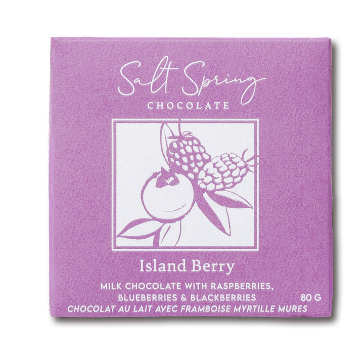 Island Berry Milk Chocolate with Blackberry, Raspberry & Blueberry