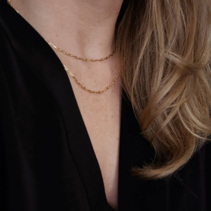 Mini Paperclip Chain Necklace