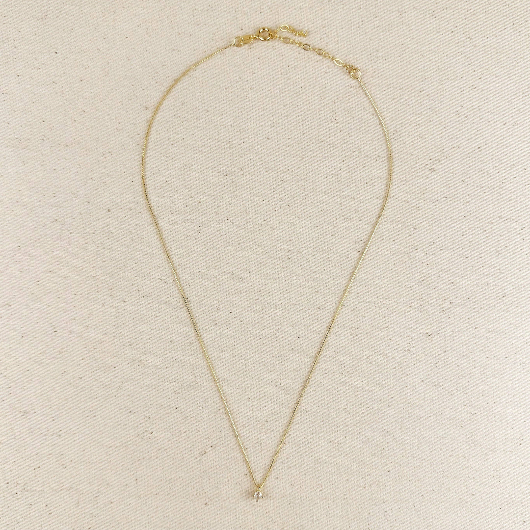 Mini Solitaire Necklace