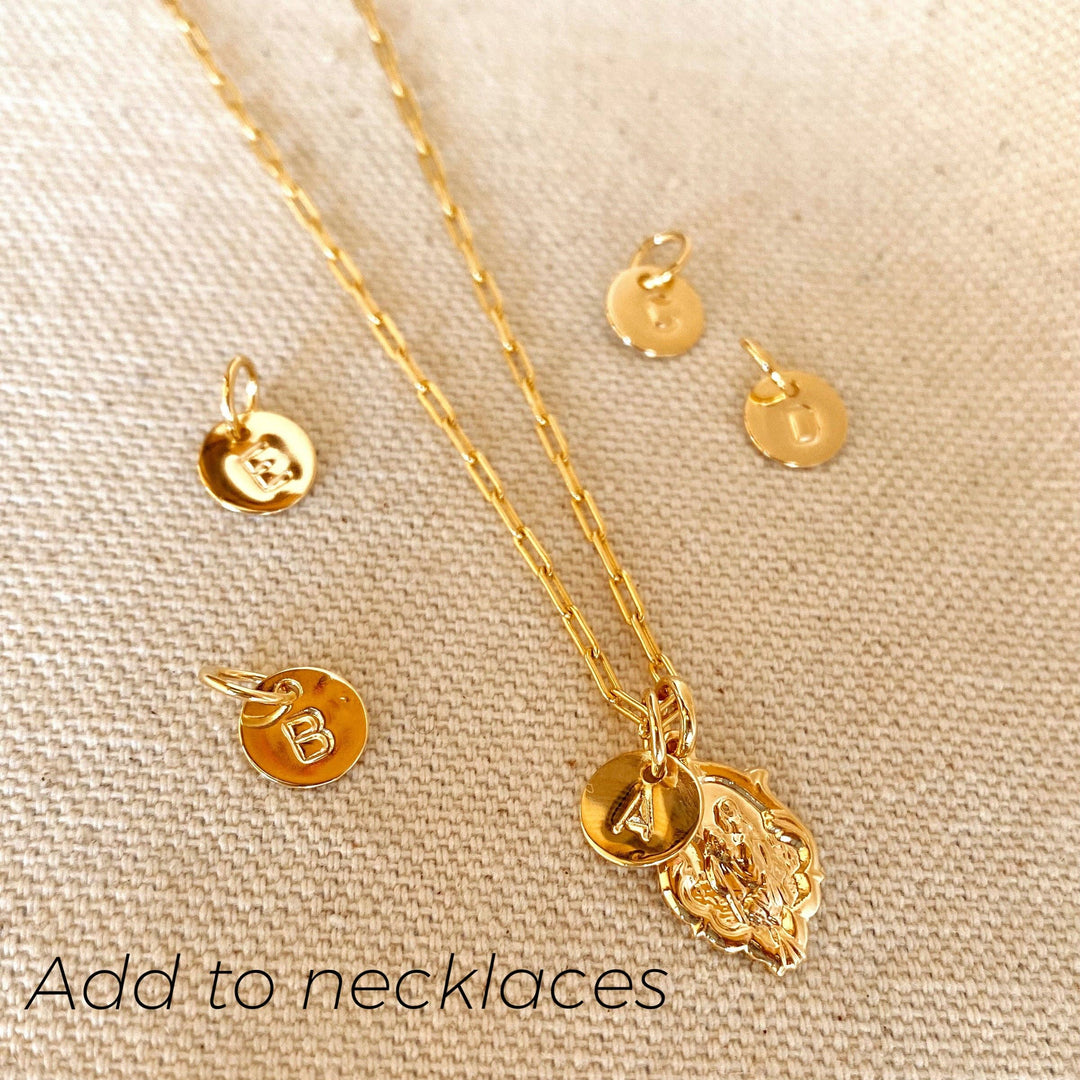 Stamped Letter Pendant