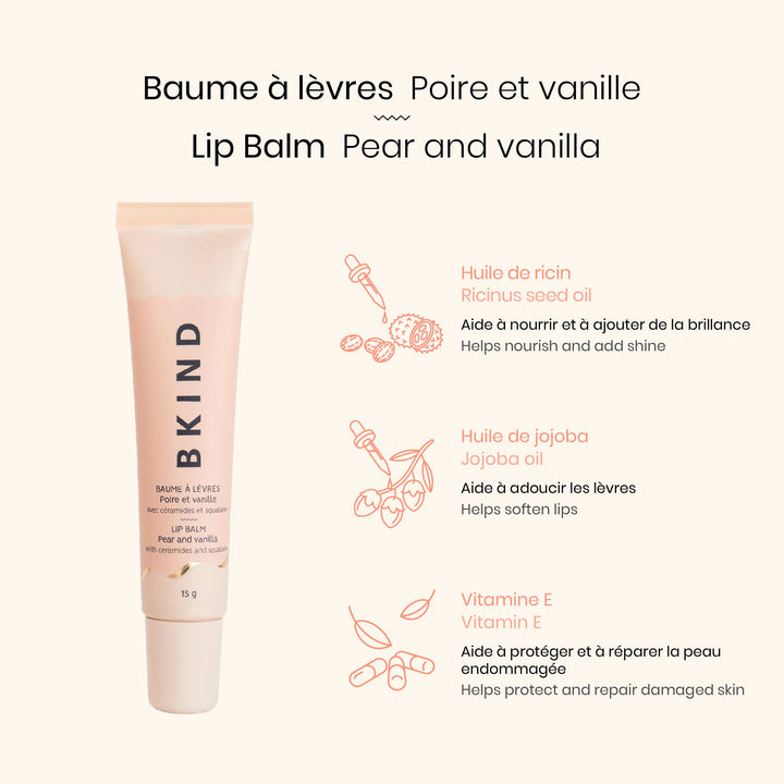 Nourishing ceramide lip balm - Pear and vanilla