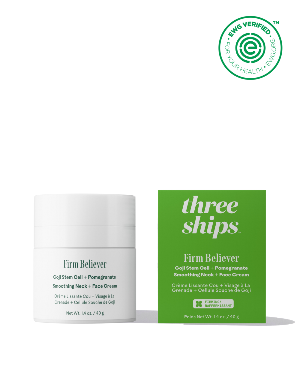 Firm Believer Goji Stem Cell Smoothing Neck + Face Cream