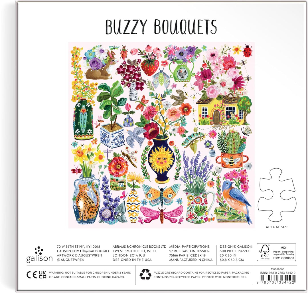 Buzzy Bouquets 500 Piece Puzzle