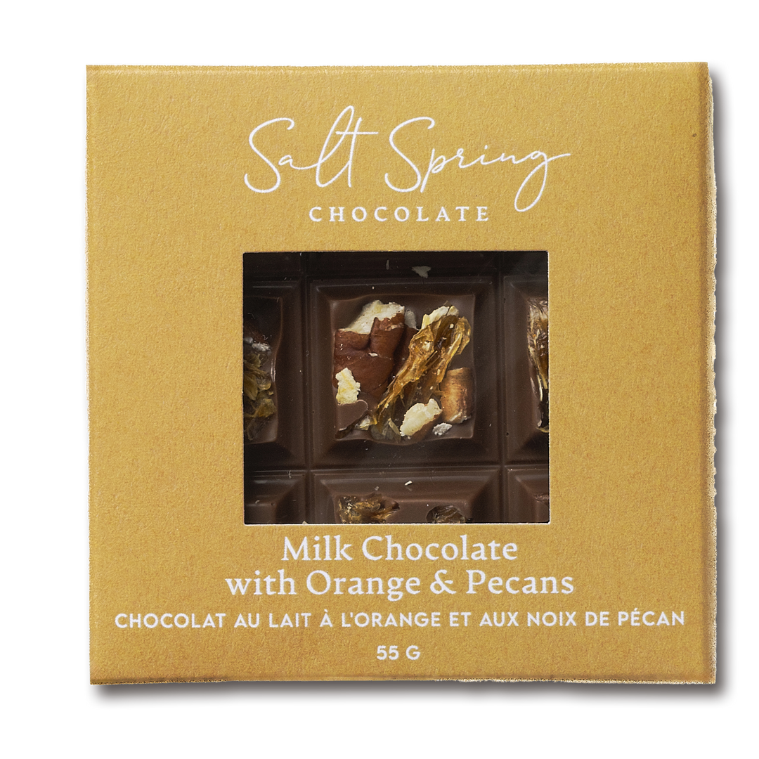 Milk Chocolate Roasted Pecan & Orange Peekaboo Bar