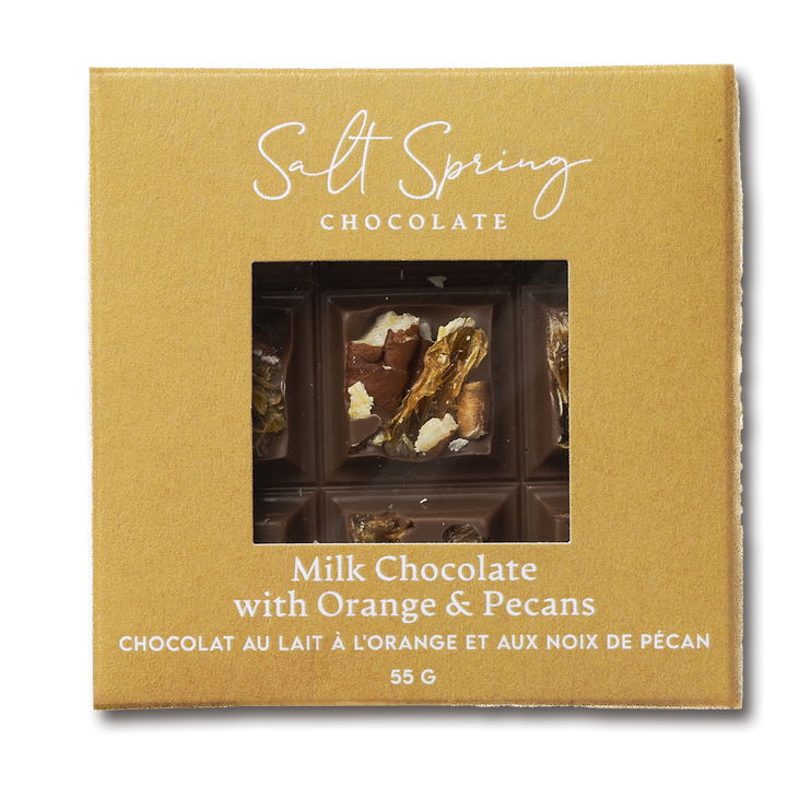 Milk Chocolate Roasted Pecan & Orange Peekaboo Bar