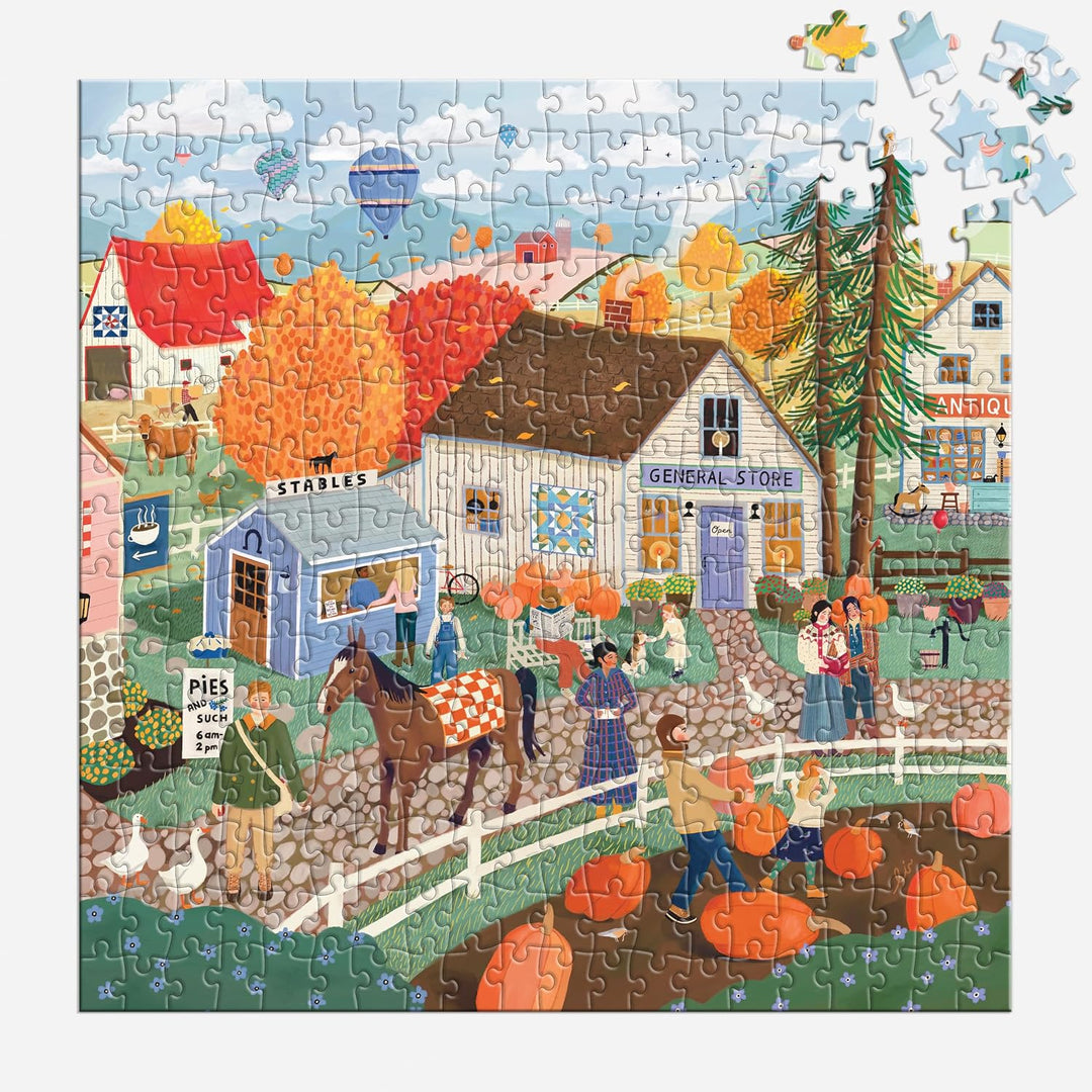 Autumn Square Puzzle – 300 Piece Fall Themed Jigsaw Puzzle