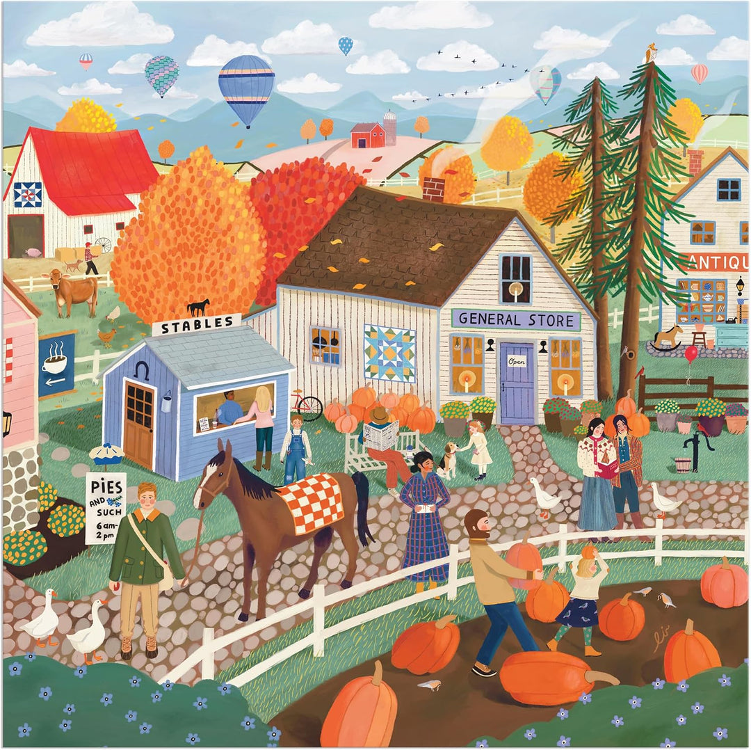 Autumn Square Puzzle – 300 Piece Fall Themed Jigsaw Puzzle