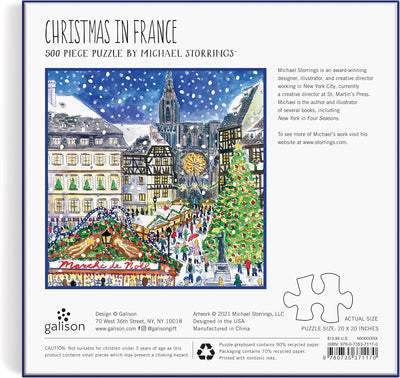 Christmas in France 500 Piece Puzzle