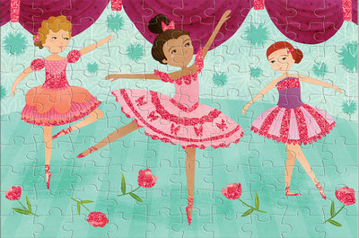 Ballerinas Glitter Puzzle: 100 Pieces