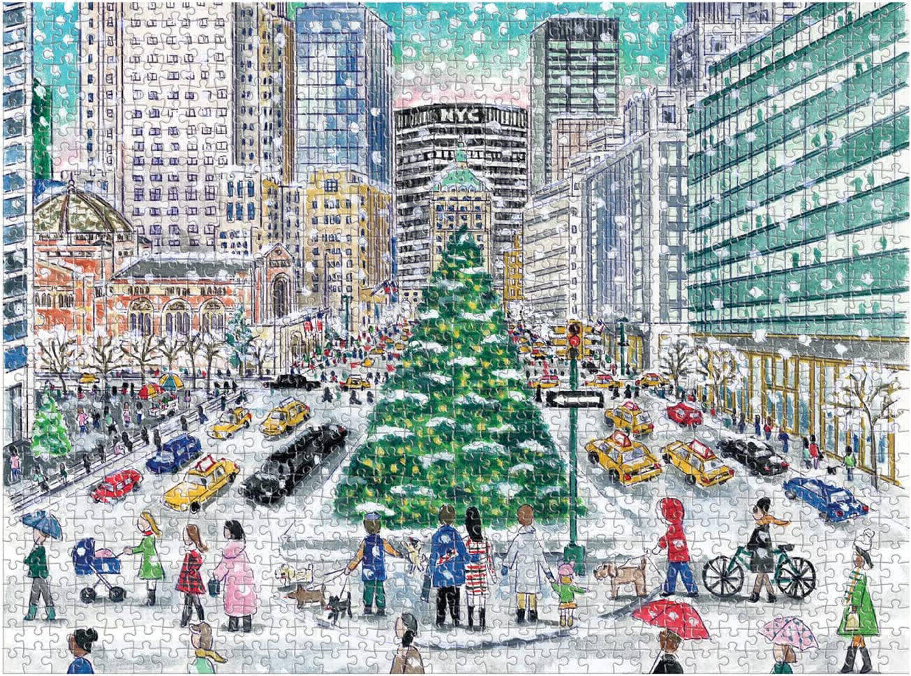 Snowfall on Park Avenue - Puzzle 1000-Piece Jigsaw Puzzle