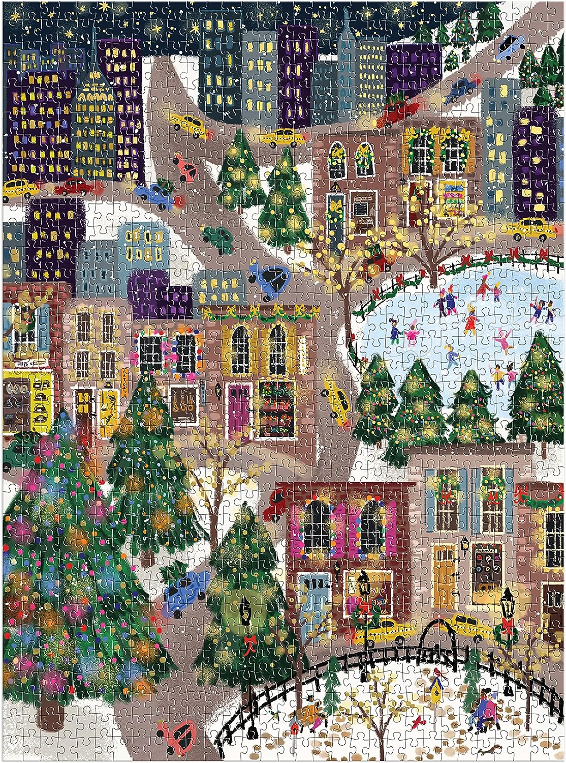 Sparkling City - Foil Puzzle 1000-Piece Jigsaw Puzzle