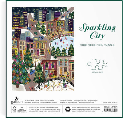 Sparkling City - Foil Puzzle 1000-Piece Jigsaw Puzzle