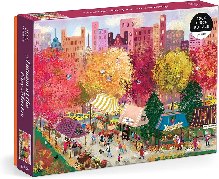 Autumn at the City Market - Puzzle 1000-Piece Jigsaw Puzzle