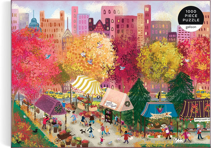 Autumn at the City Market - Puzzle 1000-Piece Jigsaw Puzzle