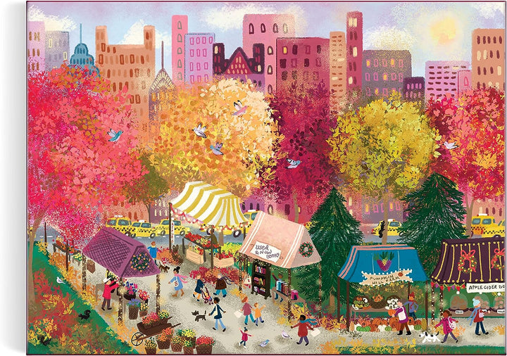 Autumn at the City Market - Puzzle 1000-Piece Jigsaw Puzzle