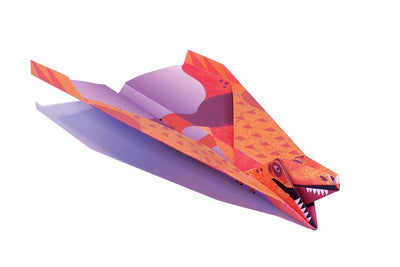 Flying Dinosaurs Paper Airplane Kit 36 Paper Airplanes in 12 Original Designs!