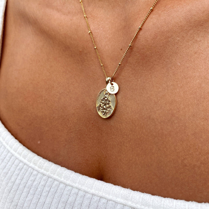 Stamped Letter Pendant