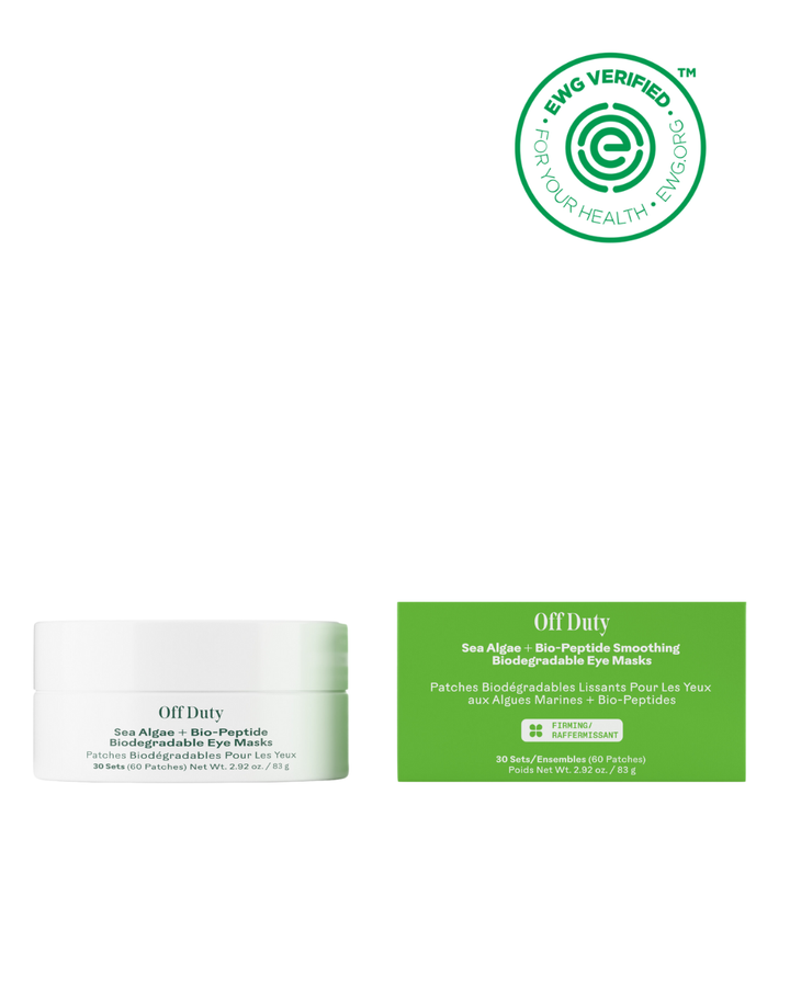 Off Duty Sea Algae + Bio-Peptide Smoothing Biodegradable Eye Masks