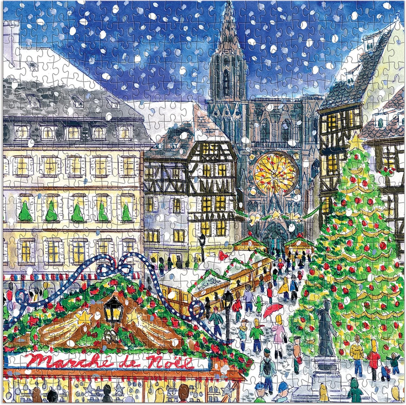 Christmas in France 500 Piece Puzzle